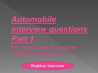 Dhakkan Interview
 