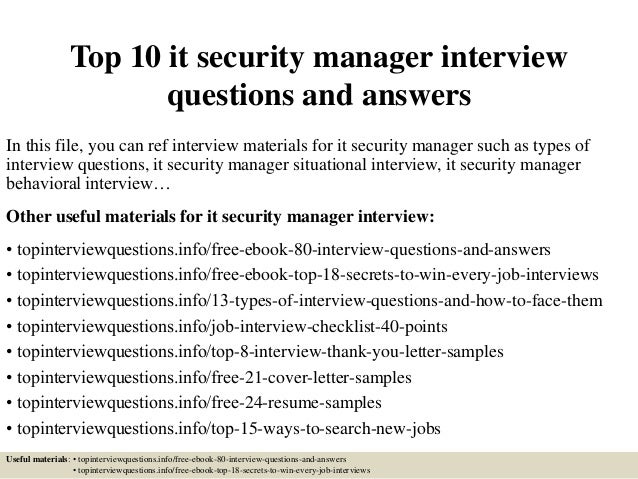 situational interview questions and answers for managers