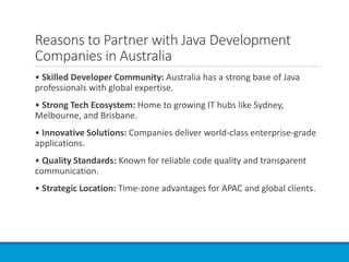 Top 10+ Java Development Companies in Australia | PDF