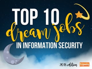 In information security
TOP 10
dream jobs
2018 edition
 