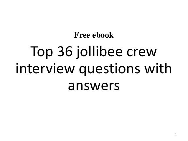 Resume Sample Resume Jollibee Applicant top 36 jollibee crew interview questions and answers pdf free ebook with 1