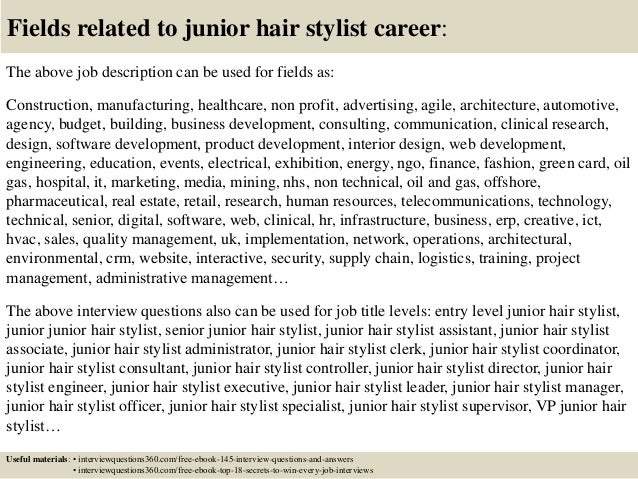 hair stylist job description