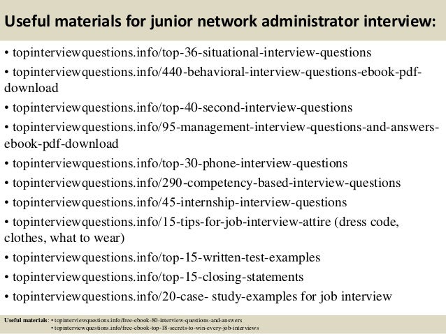 top 10 junior network administrator interview questions and answers network administrator interview questions