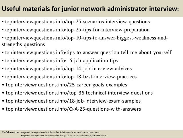 network administrator interview questions