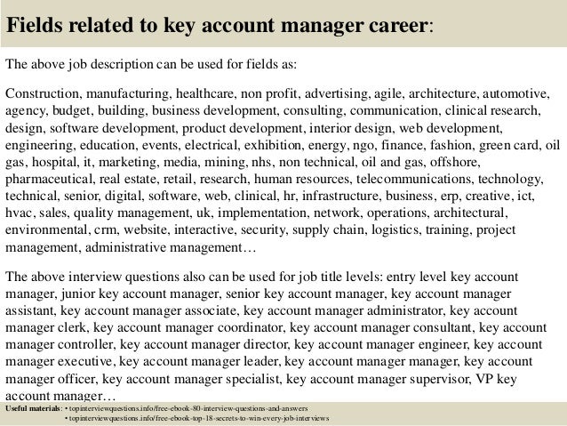 key account manager job description