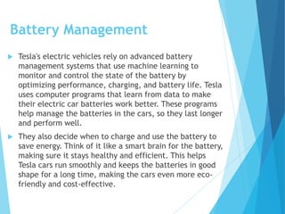 Tesla Performance Management Top 10 Key Areas Where Tesla Uses Machine Learning.pptx