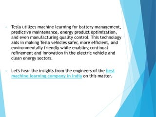 Top 10 Key Areas Where Tesla Uses Machine Learning.pptx