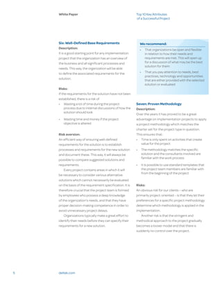 Top10 Key Attributes For A Successful Project | PDF