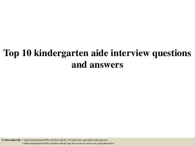 special education teacher assistant interview questions