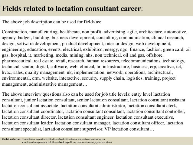 Top 10 lactation consultant interview questions and answers Top 10 lactation consultant interview questions and answers
