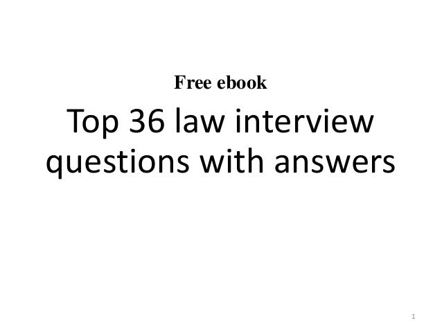 top 36 law interview questions with answers pdf