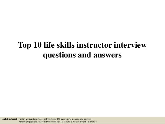 answers to teacher interview questions