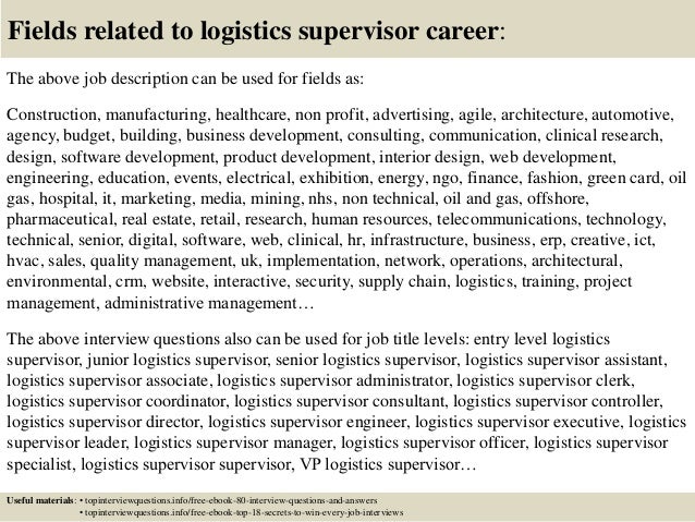 interview questions for supervisor