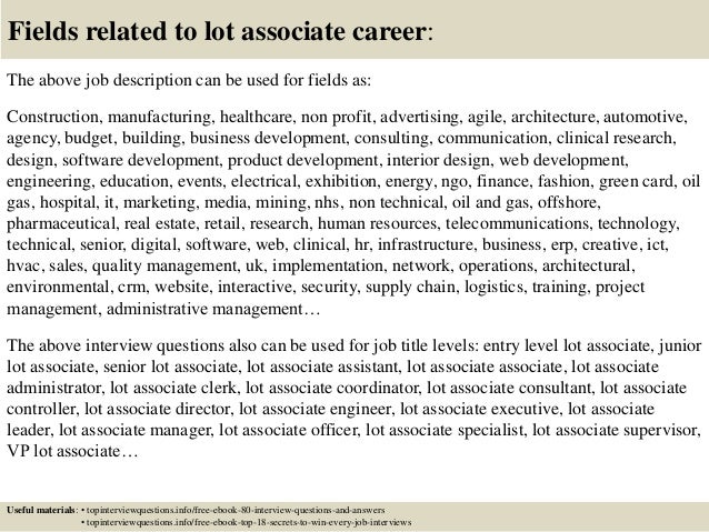 top 10 lot associate interview questions and answers retail management interview questions and answers