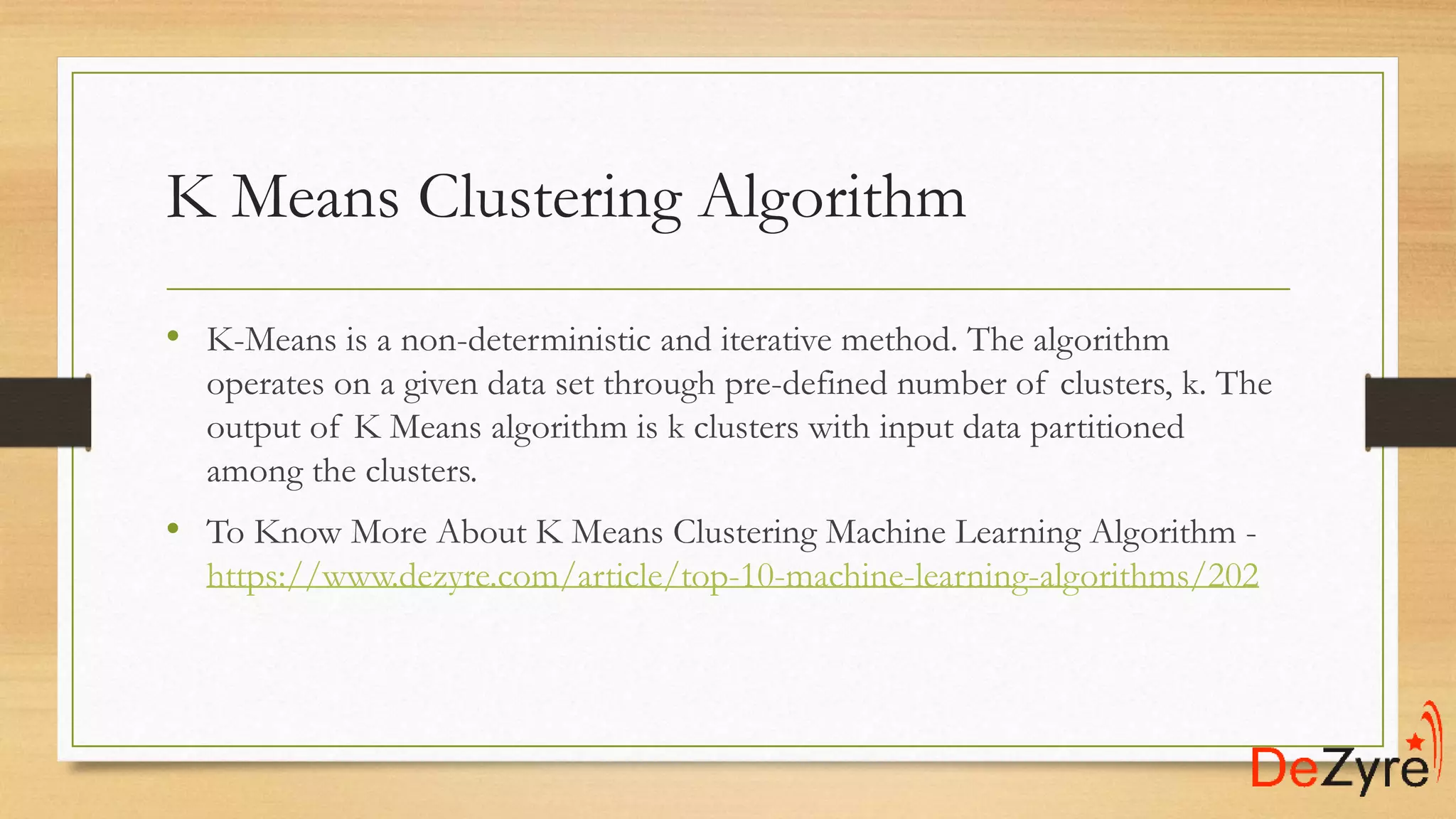 Machine Learning Algorithms | PPTX | Artificial Intelligence ...