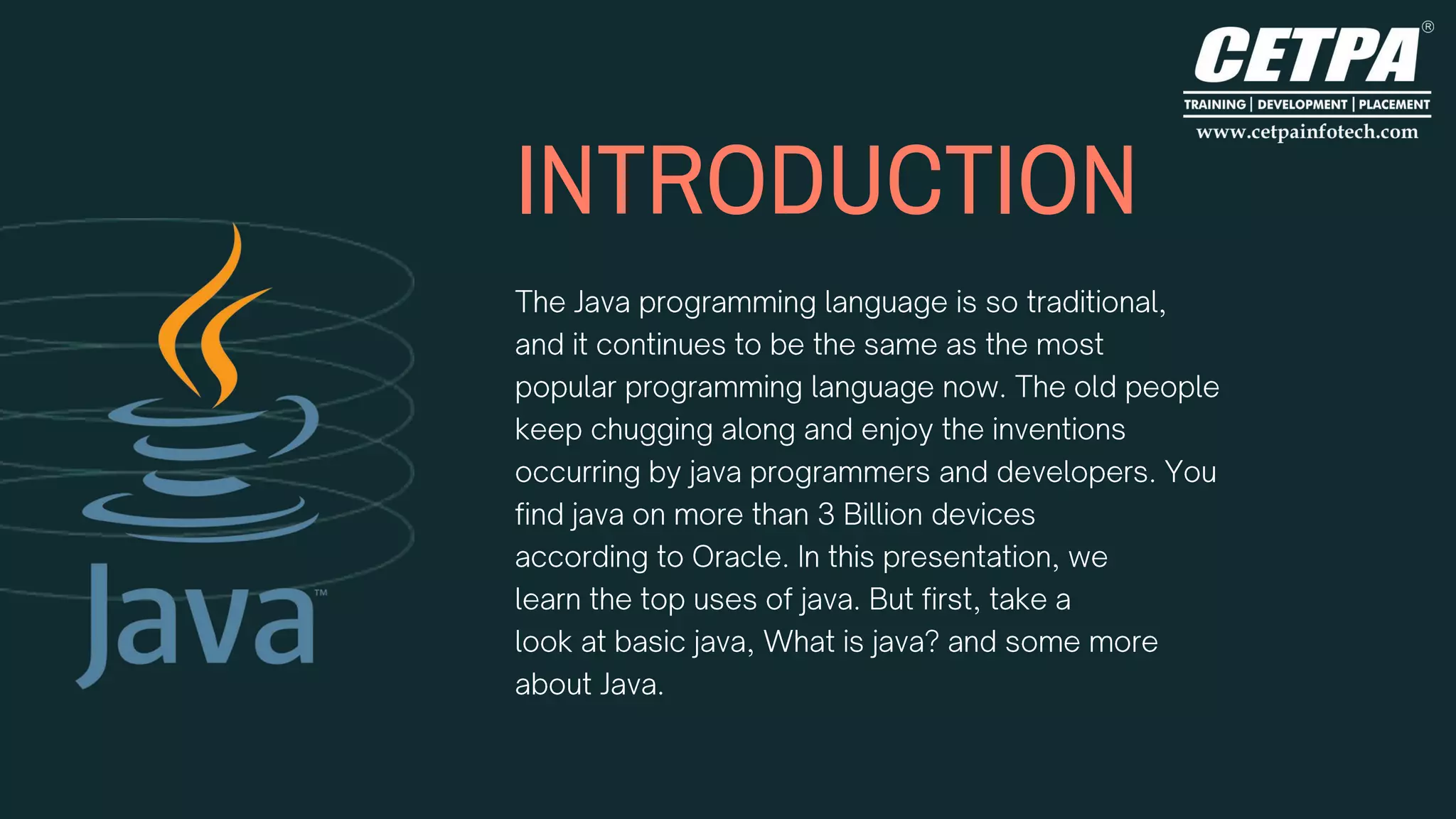 Top 10 Major Uses Of Java Programming Languages | PPT