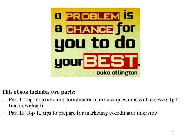 marketing coordinator interview