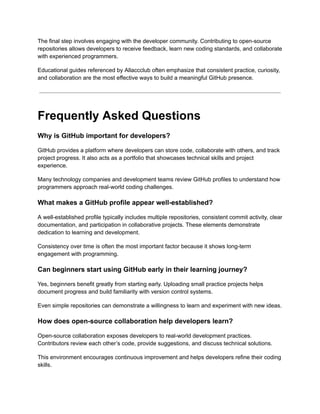 Top 10 Strategies to Build a Strong GitHub Profile in 2026 | PDF