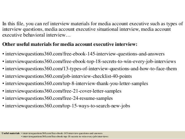 sales account manager interview questions