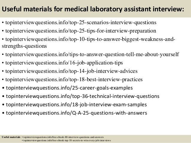 top 10 medical laboratory assistant interview questions and answers lab assistant interview questions