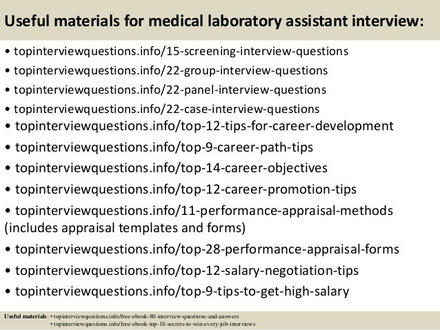 top 10 medical laboratory assistant interview questions and answers lab assistant interview questions
