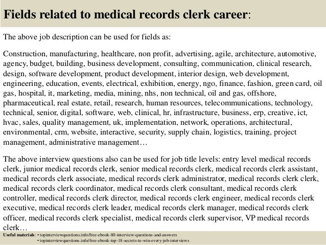 medical records administrator job description