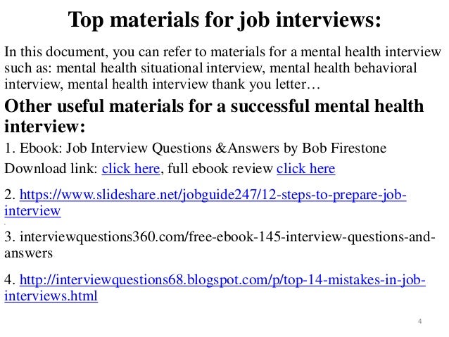 80 mental health interview questions with answers good behavioral interview questions