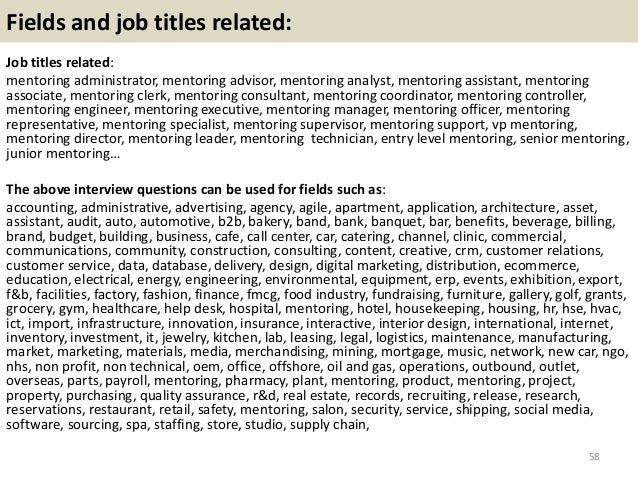 top 36 mentoring interview questions with answers pdf entry level accounting interview questions and answers