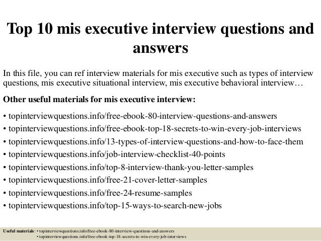 top-10-mis-executive-interview-questions-and-answers