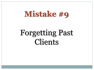 Top 10 Mistakes Real Estate Agents Make