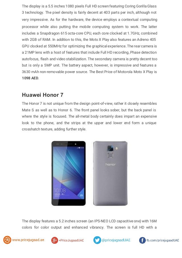 Top 10 mobiles in uae