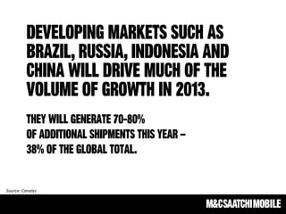 developing markets such as
              brazil, Russia, Indonesia and
              China will drive much of the
        ...