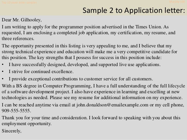 Top 10 Murphy Usa Cover Letter Samples
