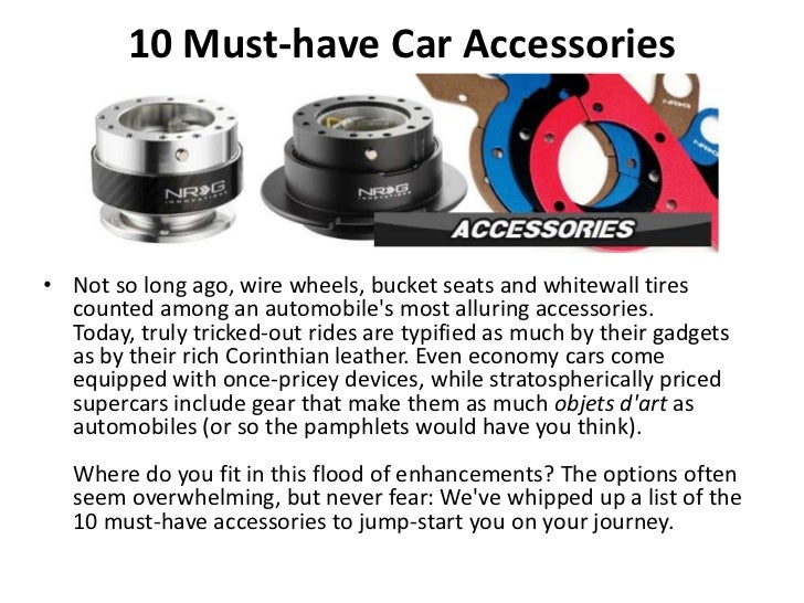 Top 10 Necessary Car Accessories