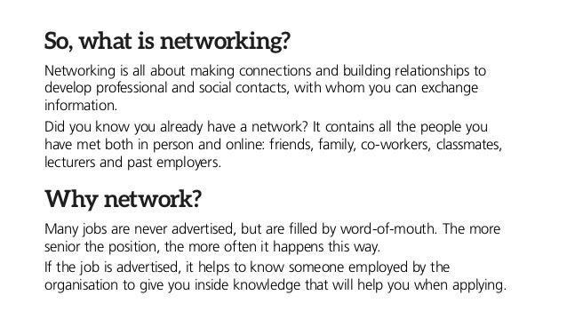 what is career networking