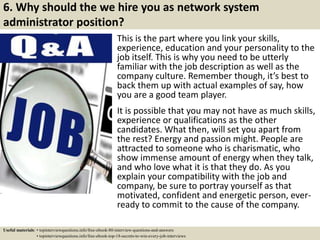 System Admin Job Interview Questions Top 10 network system administrator interview questions and answers | PPT