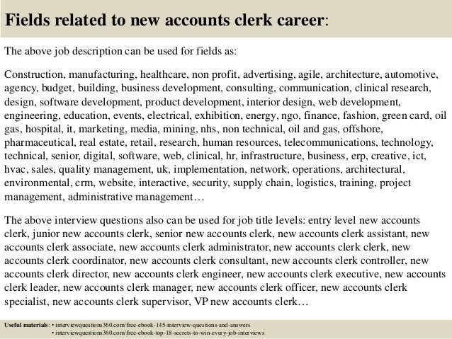 top 10 new accounts clerk interview questions and answers accounting clerk interview questions and answers