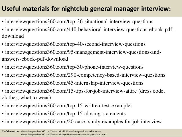 13 useful materials for nightclub general manager