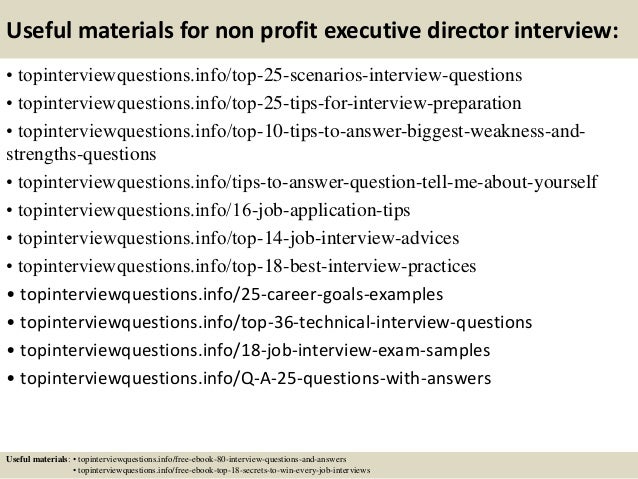 Top 10 Non Profit Executive Director Interview Questions And Answers