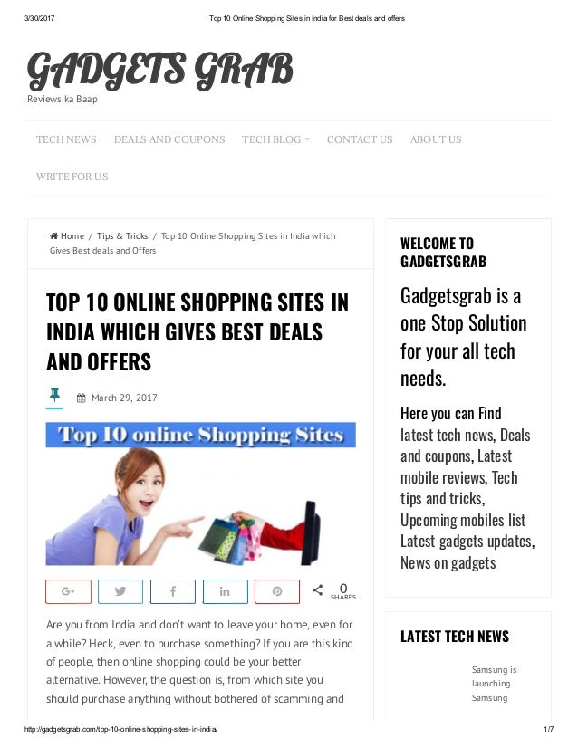 top 30 online shopping sites