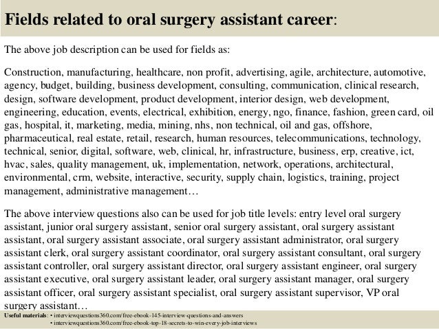 surgery assistant resume