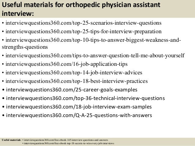 physician assistant interview questions and answers