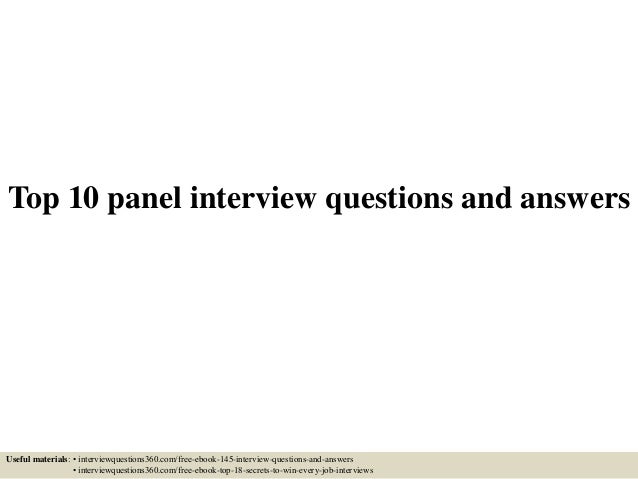 Career Panel Questions And Answers – NHAJR
