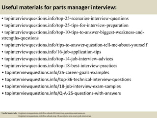 Useful materials for parts manager interview:
• topinterviewquestions.info/top-25-scenarios-interview-questions
• topinterviewquestions.info/top-25-tips-for-interview-preparation
• topinterviewquestions.info/top-10-tips-to-answer-biggest-weakness-and-
strengths-questions
• topinterviewquestions.info/tips-to-answer-question-tell-me-about-yourself
• topinterviewquestions.info/16-job-application-tips
• topinterviewquestions.info/top-14-job-interview-advices
• topinterviewquestions.info/top-18-best-interview-practices
• topinterviewquestions.info/25-career-goals-examples
• topinterviewquestions.info/top-36-technical-interview-questions
• topinterviewquestions.info/18-job-interview-exam-samples
• topinterviewquestions.info/Q-A-25-questions-with-answers
Useful materials: • topinterviewquestions.info/free-ebook-80-interview-questions-and-answers
• topinterviewquestions.info/free-ebook-top-18-secrets-to-win-every-job-interviews
 