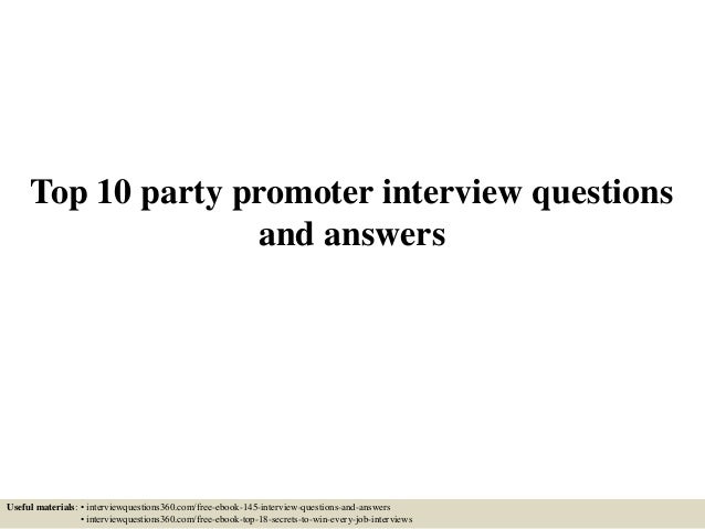 interview questions for promotion