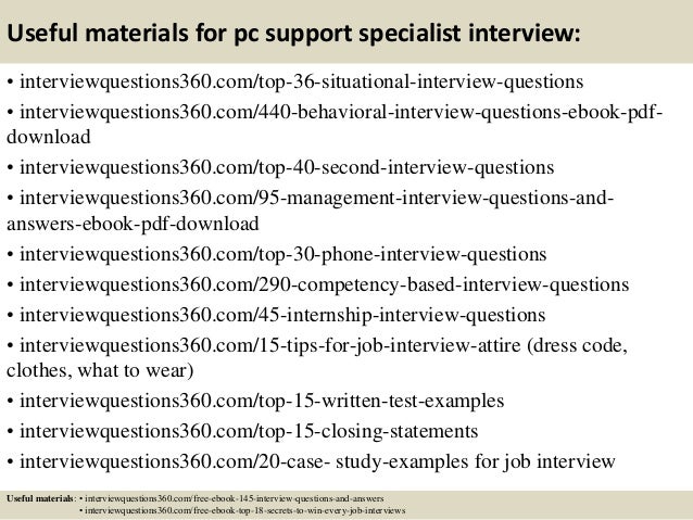 pc support specialist