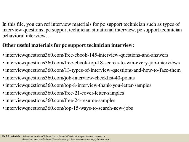 desktop support interview questions and answers pdf