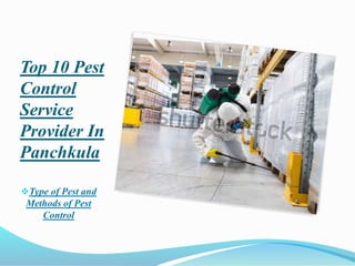 Top 10 Pest
Control
Service
Provider In
Panchkula
Type of Pest and
Methods of Pest
Control
 