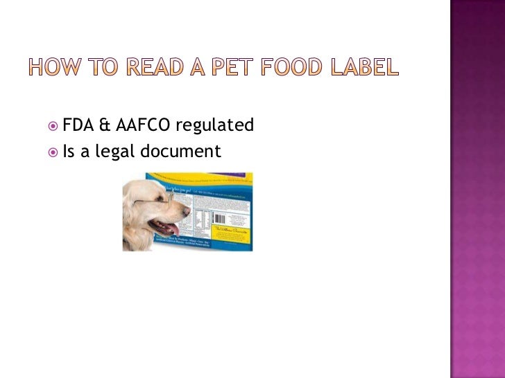 Top 10 pet food label facts
