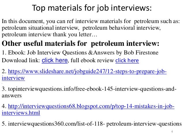 top 36 petroleum interview
